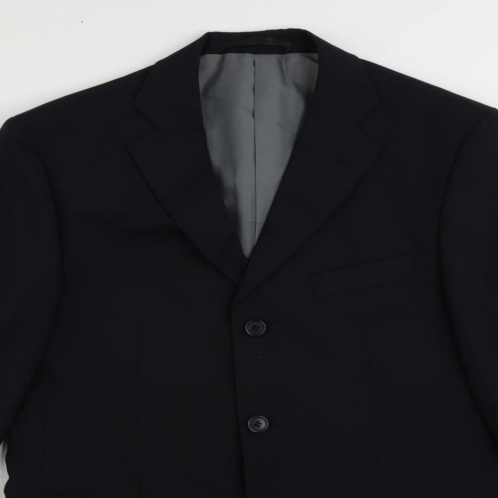 Marks and Spencer Mens Blue Polyester Jacket Suit Jacket Size 38 Regular