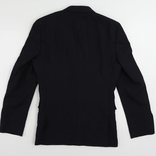 NEXT Mens Blue Polyester Jacket Suit Jacket Size 36 Regular