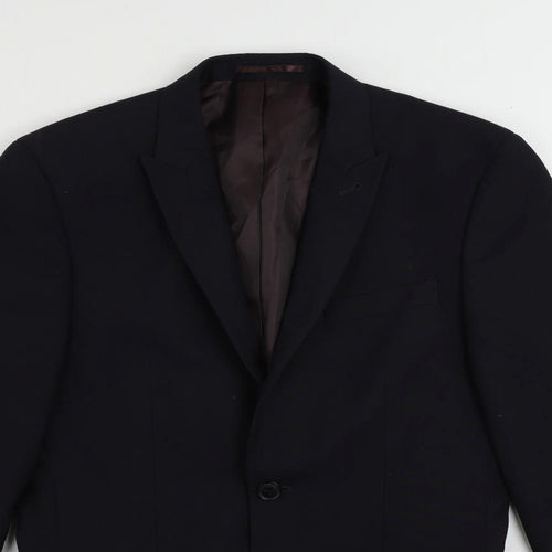 NEXT Mens Blue Polyester Jacket Suit Jacket Size 36 Regular