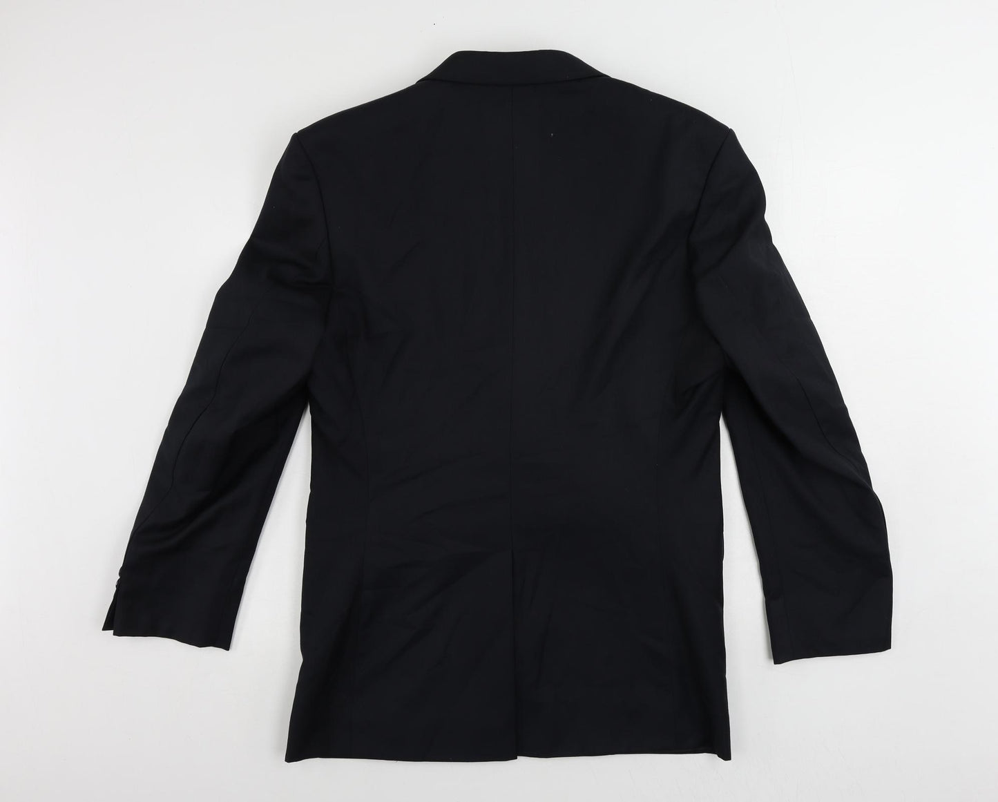 Tony Silom Mens Blue Polyester Jacket Suit Jacket Size 40 Regular