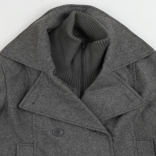 Attention Womens Grey Jacket Size XL Button