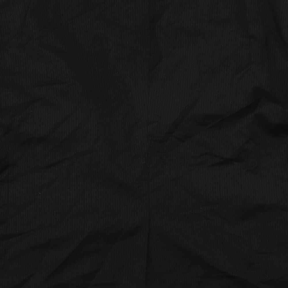 Marks and Spencer Mens Black Striped Wool Jacket Suit Jacket Size 44 Regular
