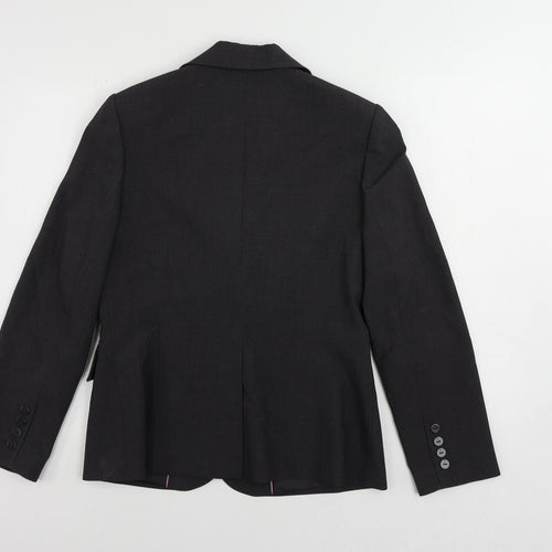 Per Una Womens Grey Jacket Blazer Size 12 Button