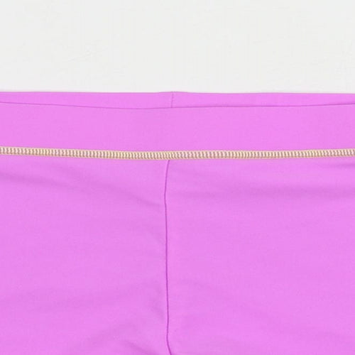 Marks and Spencer Girls Purple Polyamide Compression Shorts Size 13-14 Years Regular - Elastic Waist