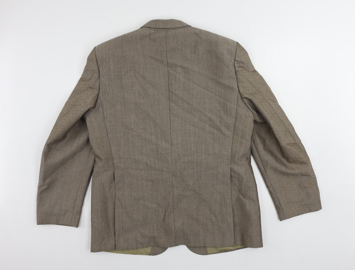 Tuomi Mens Brown Wool Jacket Suit Jacket Size 44 Regular