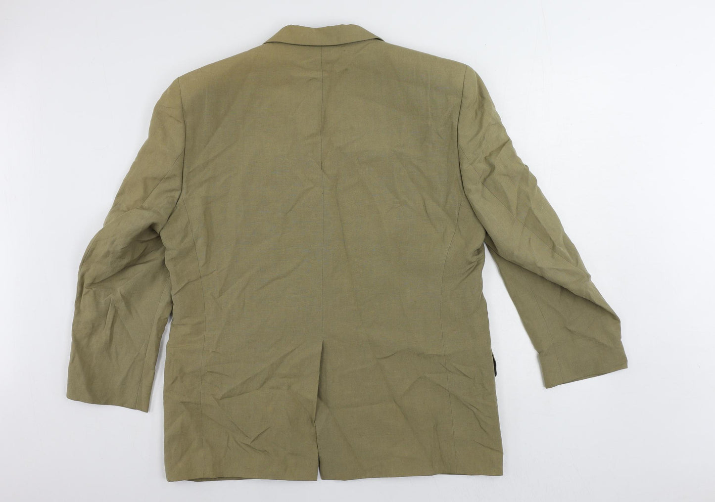 Daniel Hechter Mens Green Silk Jacket Suit Jacket Size 42 Regular