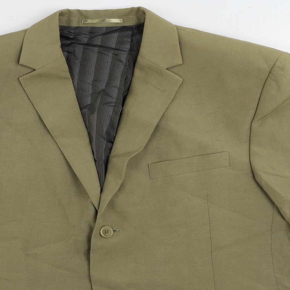 Daniel Hechter Mens Green Silk Jacket Suit Jacket Size 42 Regular
