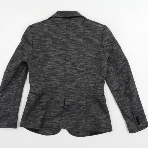 Zara Womens Grey Jacket Blazer Size M Button