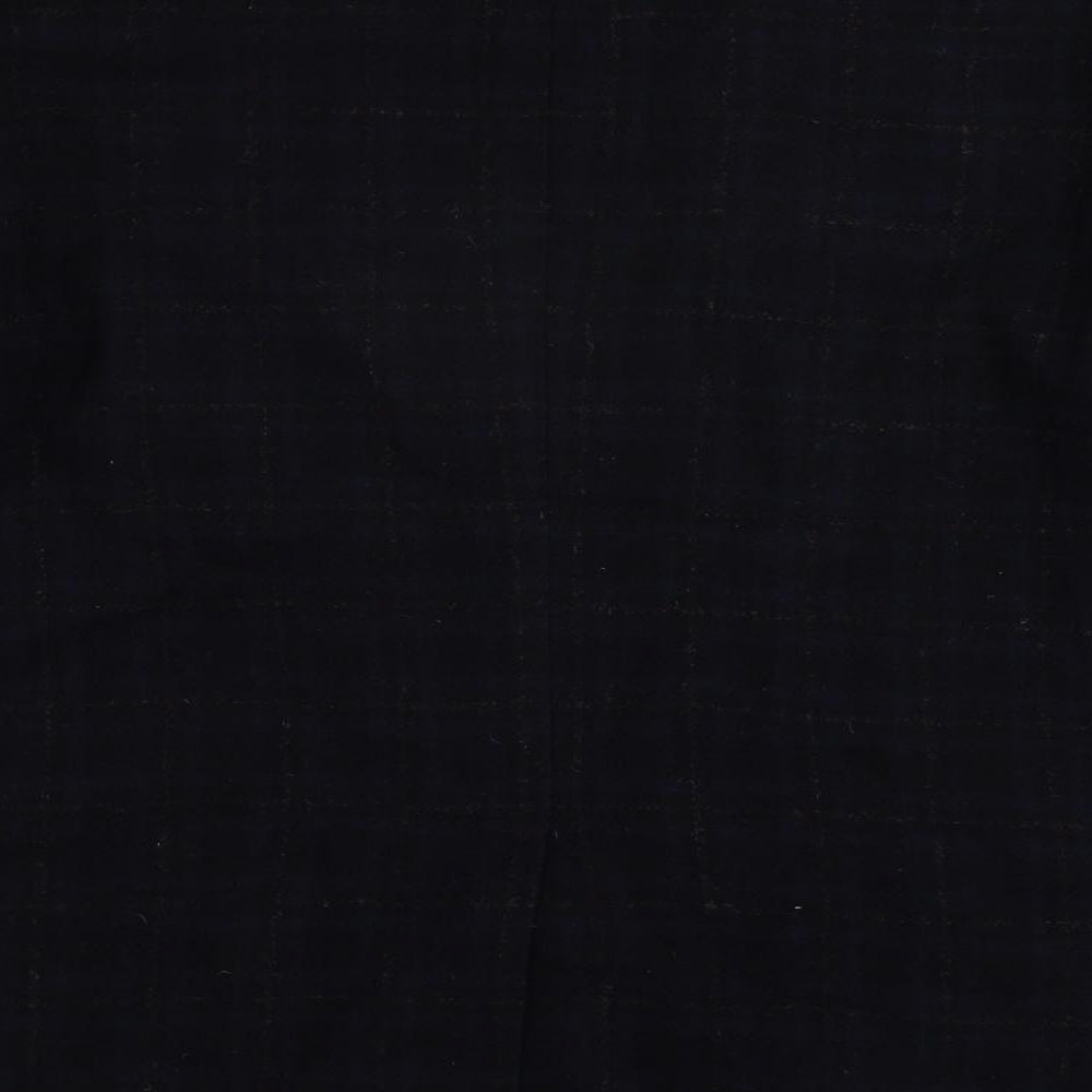 Uniqlo Mens Blue Plaid Jacket Blazer Size S Button