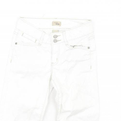 Gap Womens White Cotton Skimmer Shorts Size 25 in L20 in Regular Zip