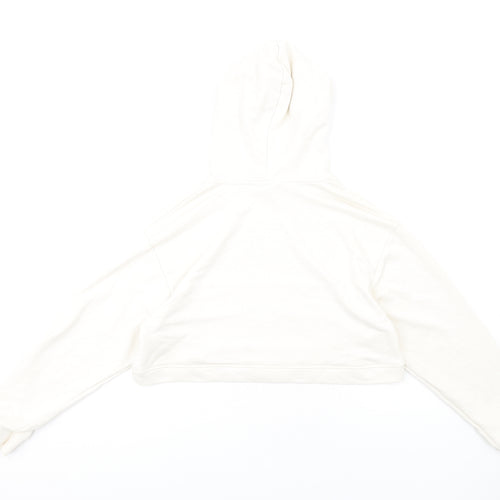 The Couture Club Womens Ivory Cotton Pullover Hoodie Size M Pullover