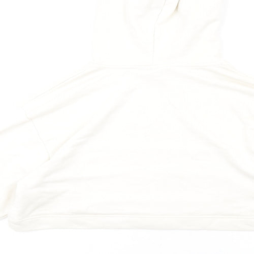 The Couture Club Womens Ivory Cotton Pullover Hoodie Size M Pullover