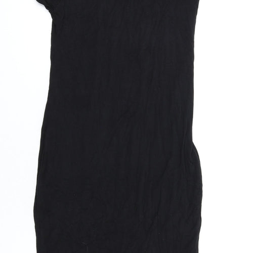 Select Womens Black Viscose Bodycon Size 10 Round Neck Pullover