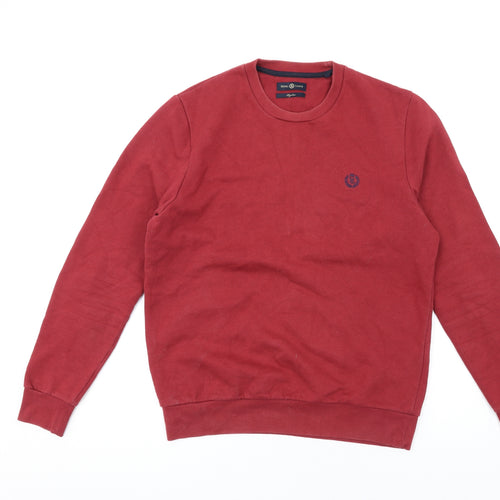 Henri Lloyd Mens Red Cotton Pullover Sweatshirt Size M