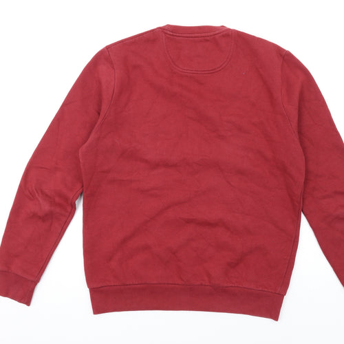 Henri Lloyd Mens Red Cotton Pullover Sweatshirt Size M