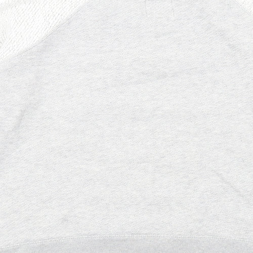 Jack Wills Womens Grey Cotton Pullover Sweatshirt Size 12 Pullover