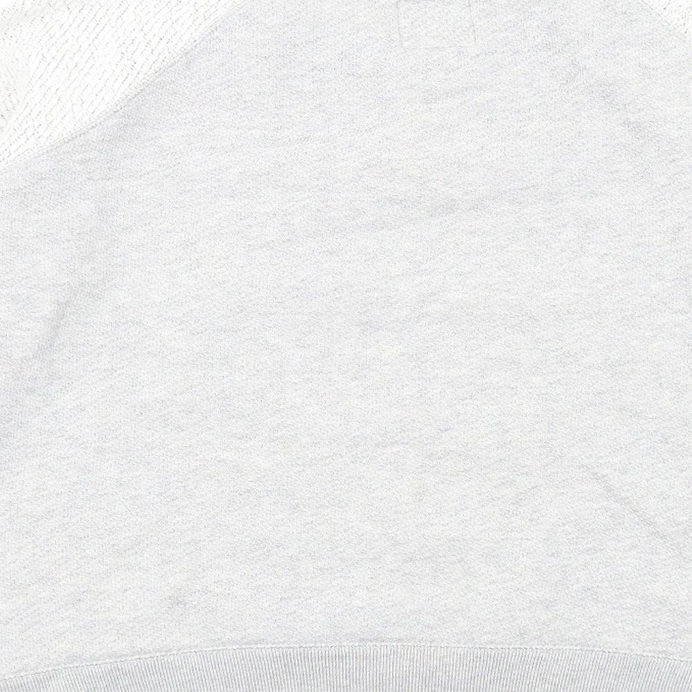Jack Wills Womens Grey Cotton Pullover Sweatshirt Size 12 Pullover