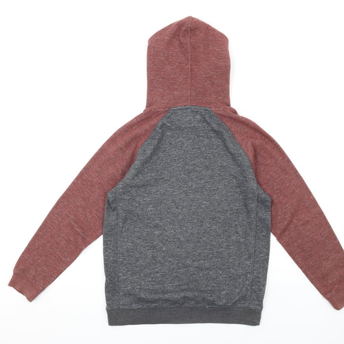 Billabong Boys Grey Cotton Pullover Hoodie Size 14 Years Pullover