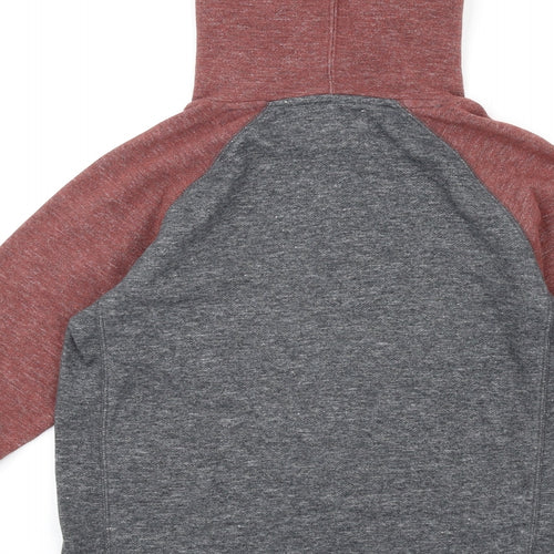 Billabong Boys Grey Cotton Pullover Hoodie Size 14 Years Pullover