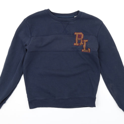 Rose London Womens Blue Cotton Pullover Sweatshirt Size S Pullover