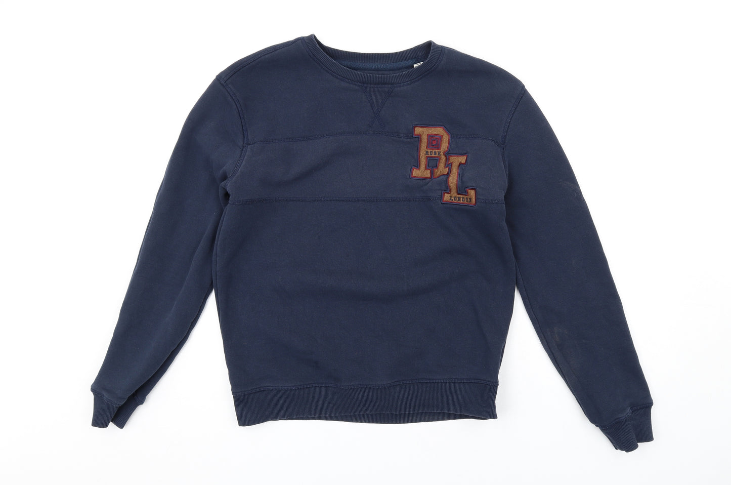 Rose London Womens Blue Cotton Pullover Sweatshirt Size S Pullover