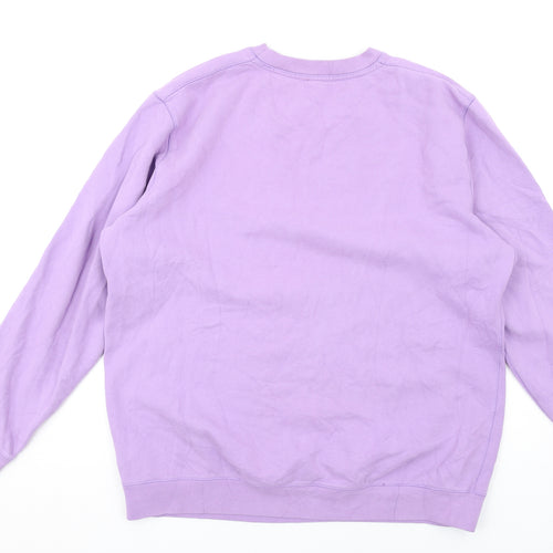 HUGO BOSS Mens Purple Cotton Pullover Sweatshirt Size 3XL