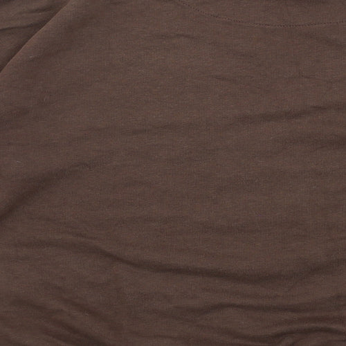 H&M Girls Brown Cotton Pullover Sweatshirt Size 10-11 Years Pullover