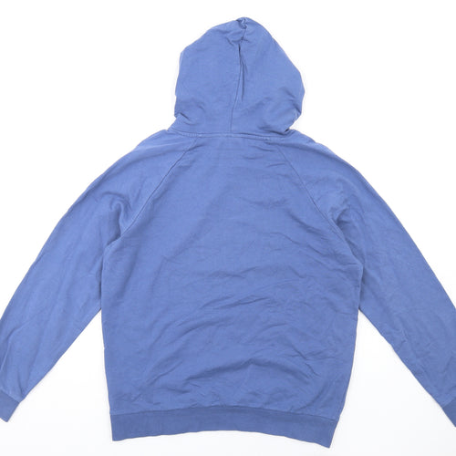 Hummel Womens Blue Cotton Pullover Hoodie Size XL Pullover