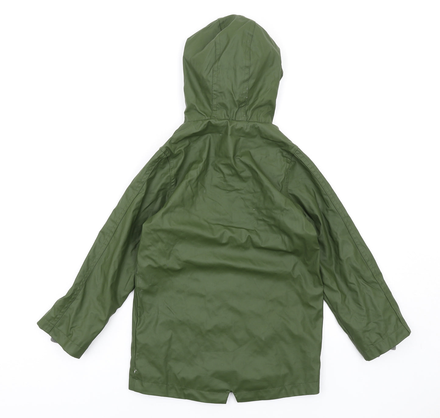 Lily & Dan Boys Green Rain Coat Coat Size 7-8 Years Zip