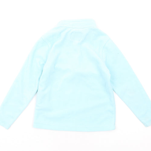 Regatta Girls Blue Polyester Pullover Sweatshirt Size 7-8 Years Zip