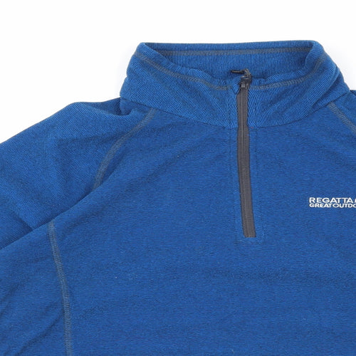Mountain Warehouse Mens Black Polyester Pullover Sweatshirt Size S