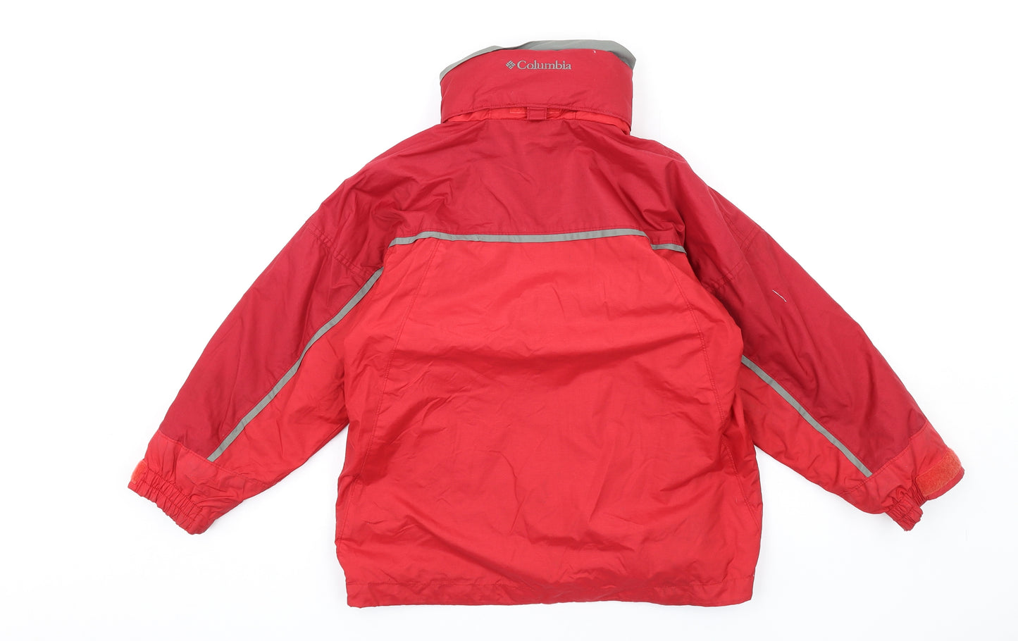 Columbia Boys Red Rain Coat Coat Size 8 Years Zip