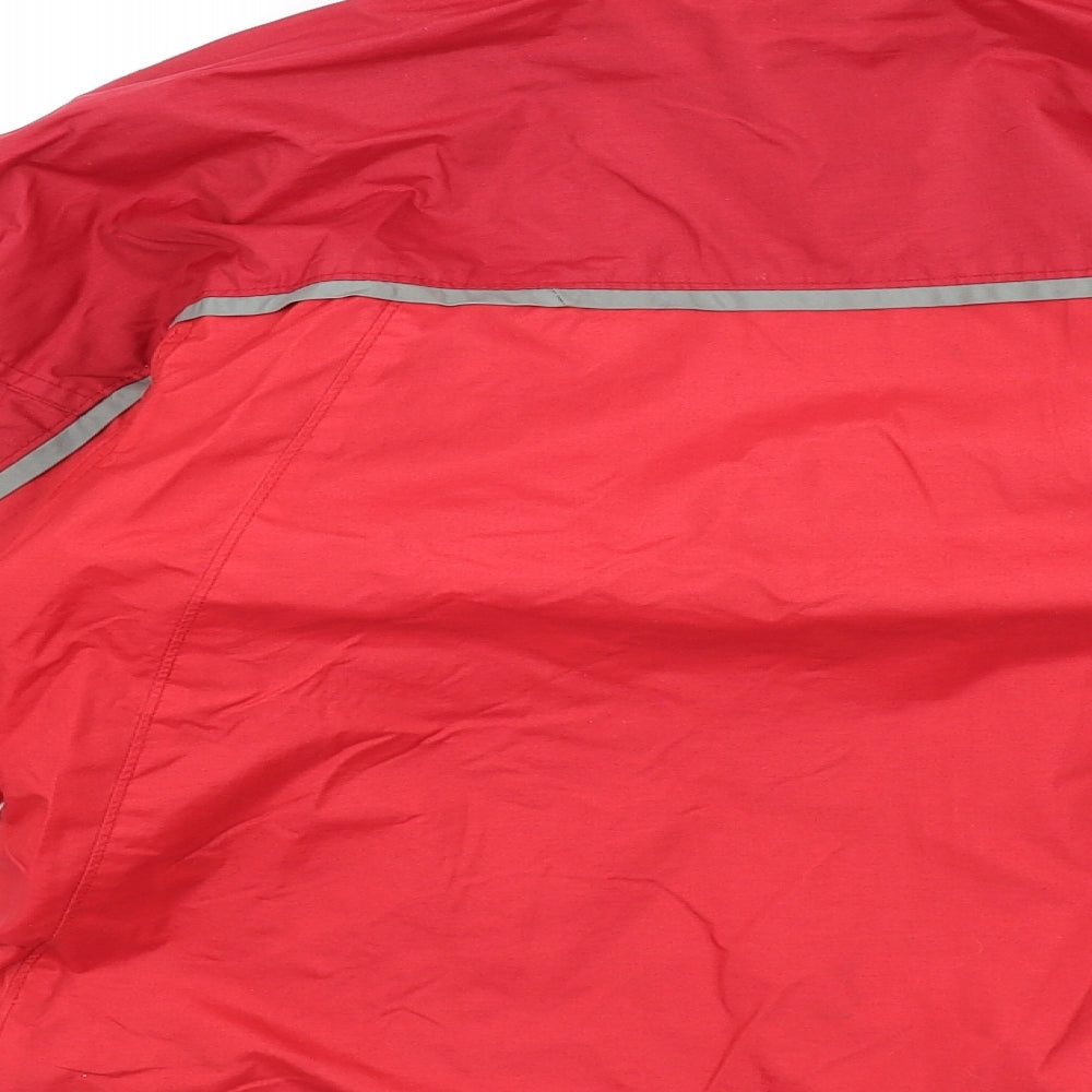 Columbia Boys Red Rain Coat Coat Size 8 Years Zip
