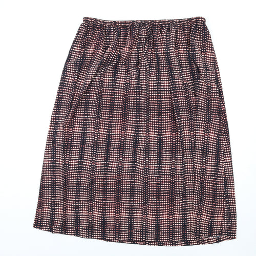 Per Una Womens Multicoloured Geometric Polyester A-Line Skirt Size 18 Drawstring