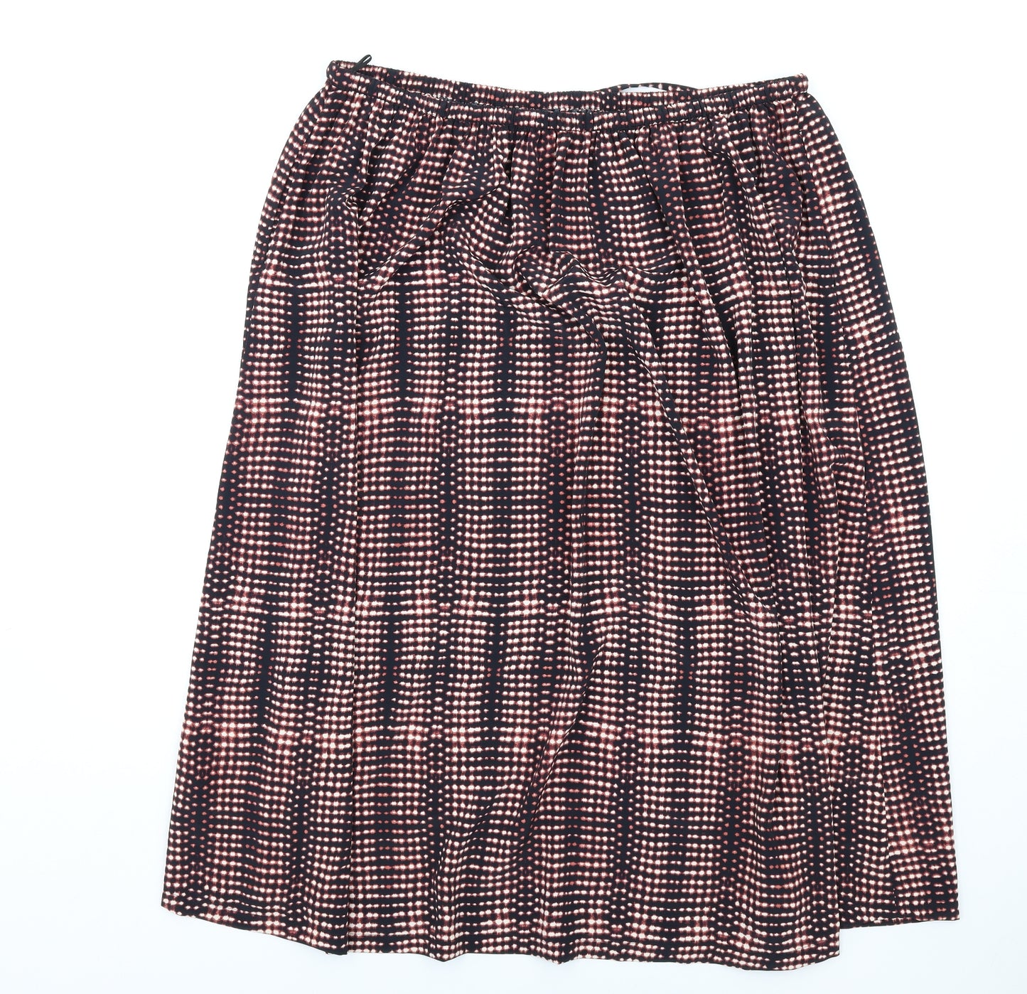 Per Una Womens Multicoloured Geometric Polyester A-Line Skirt Size 18 Drawstring