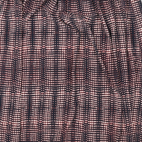Per Una Womens Multicoloured Geometric Polyester A-Line Skirt Size 18 Drawstring