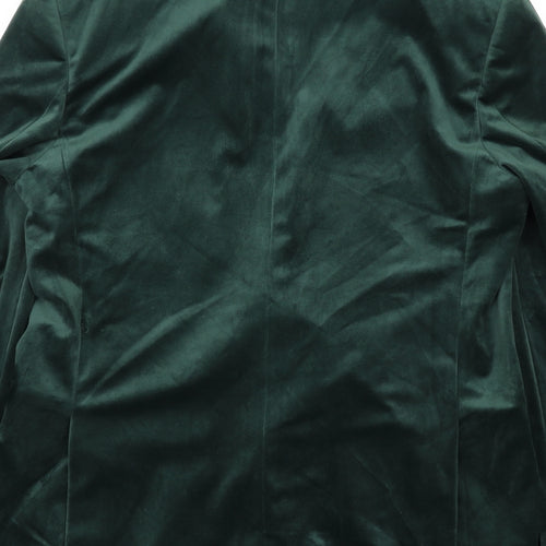 Marks and Spencer Mens Green Polyester Jacket Blazer Size 42 Regular