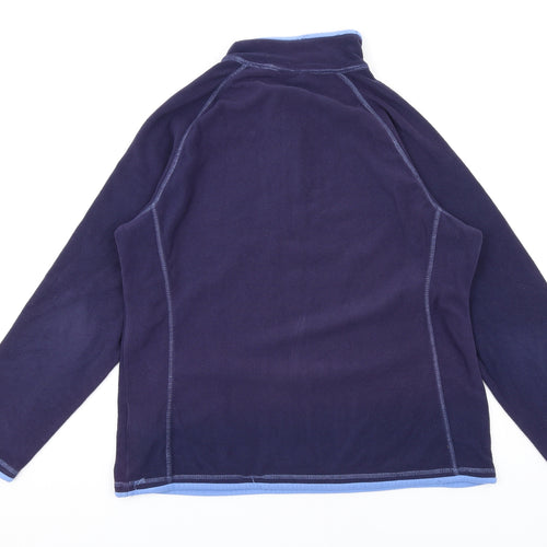Mountain Warehouse Womens Blue Polyester Pullover Sweatshirt Size 16 Zip