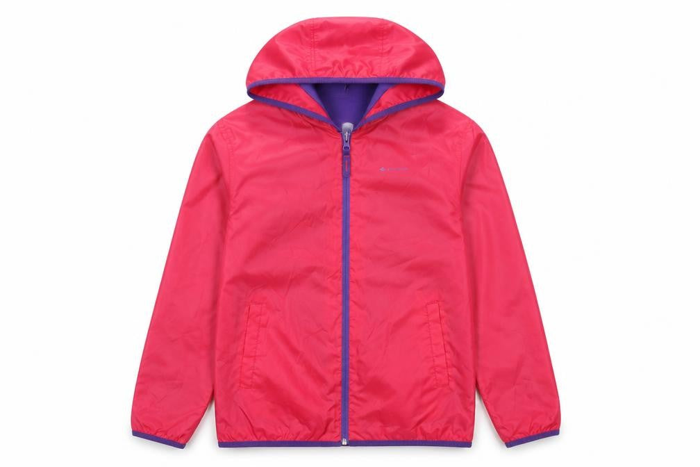 Quechua Girls Pink Rain Coat Coat Size 14 Years Zip