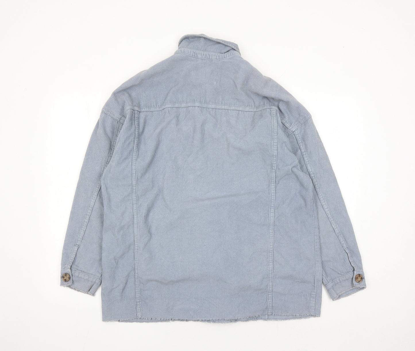 Stradivarius Mens Blue Jacket Size S Button