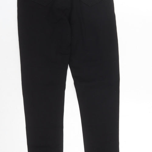I SAW IT FIRST Womens Black Cotton Skinny Jeans Size 8 L27 in Regular Zip