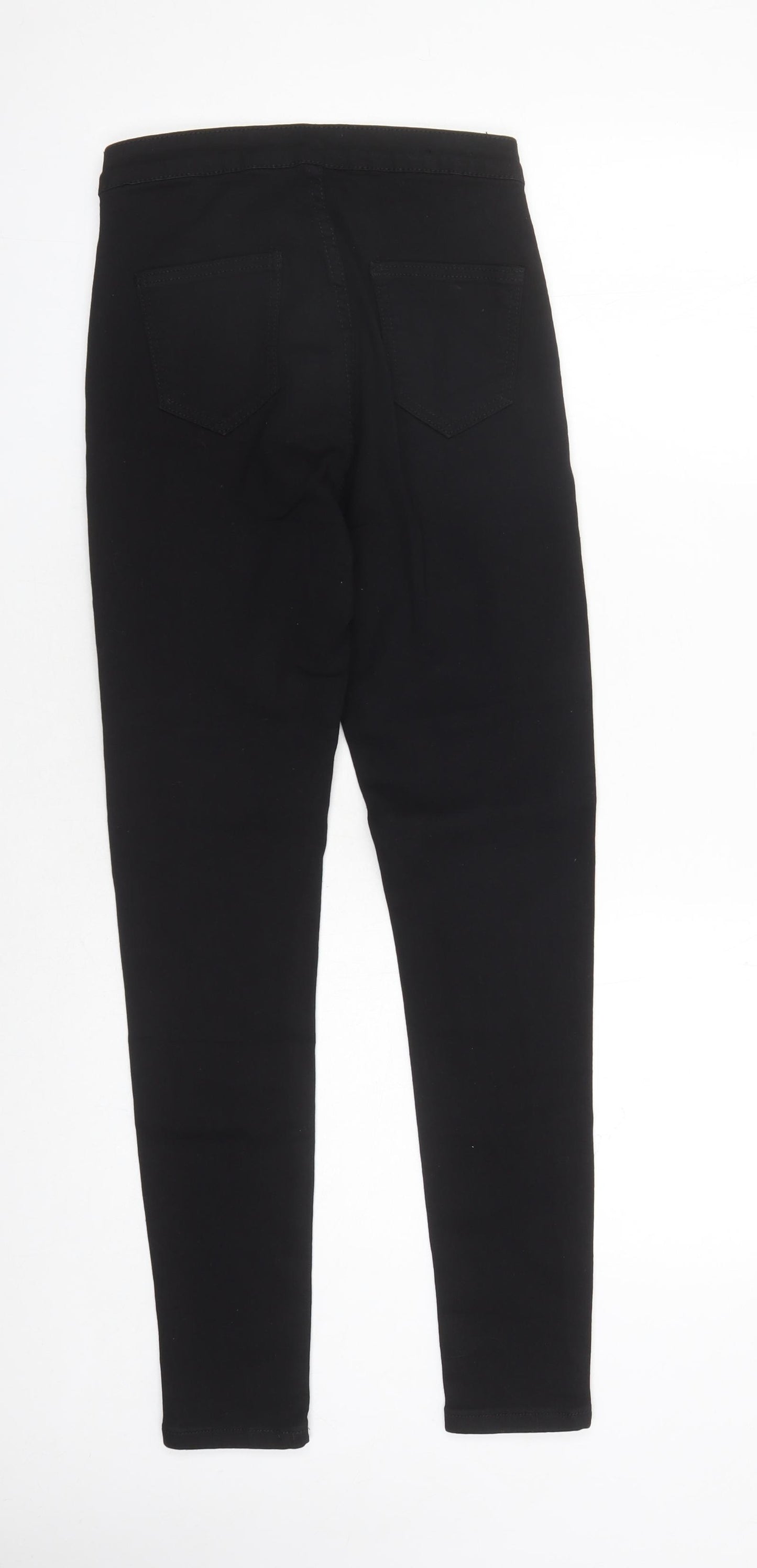 I SAW IT FIRST Womens Black Cotton Skinny Jeans Size 8 L27 in Regular Zip