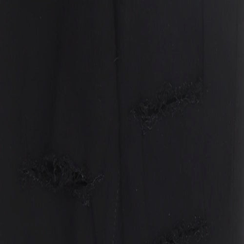 I SAW IT FIRST Womens Black Cotton Skinny Jeans Size 8 L27 in Regular Zip