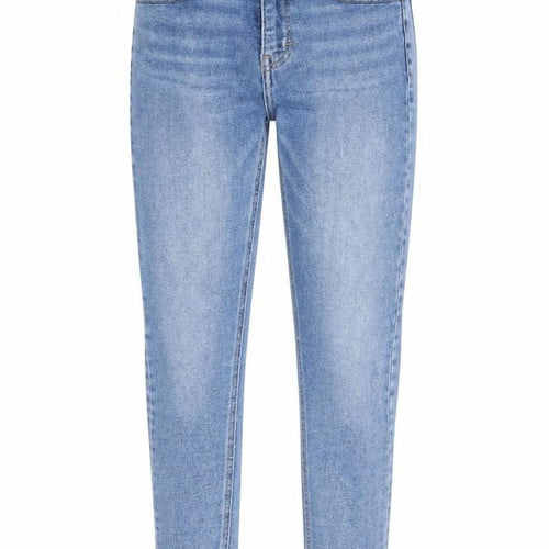 Topshop Womens Blue Cotton Skinny Jeans Size 26 in L27 in Regular Zip - Pockets