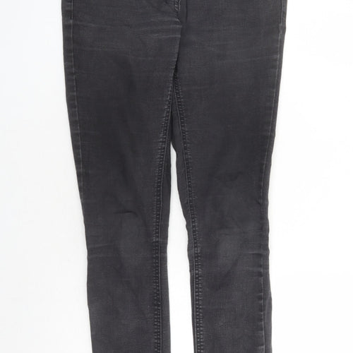 George Womens Black Cotton Skinny Jeans Size 10 L30 in Regular Zip - Size 10-12