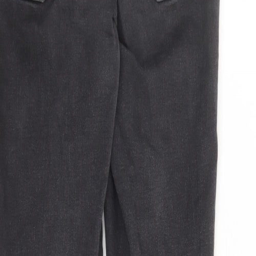 George Womens Black Cotton Skinny Jeans Size 10 L30 in Regular Zip - Size 10-12