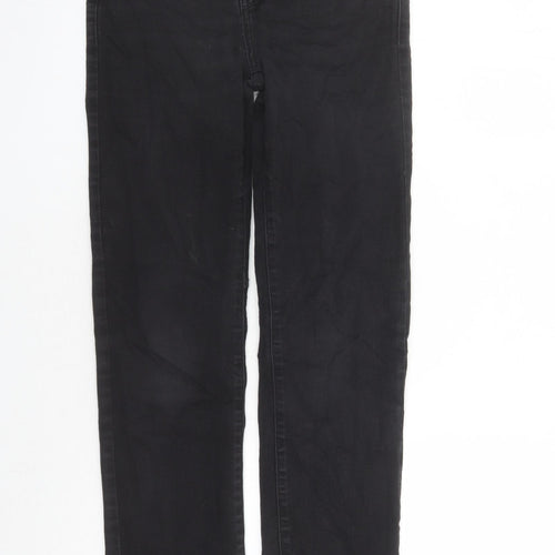 Levi's Womens Black Cotton Straight Jeans Size 28 in L28 in Regular Zip - Shaping