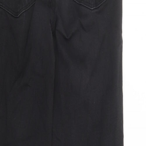 Levi's Womens Black Cotton Straight Jeans Size 28 in L28 in Regular Zip - Shaping
