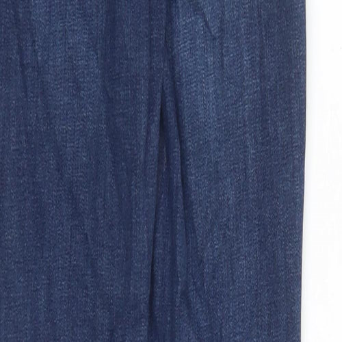 Oasis Womens Blue Cotton Skinny Jeans Size 8 L29 in Regular Zip - Pockets