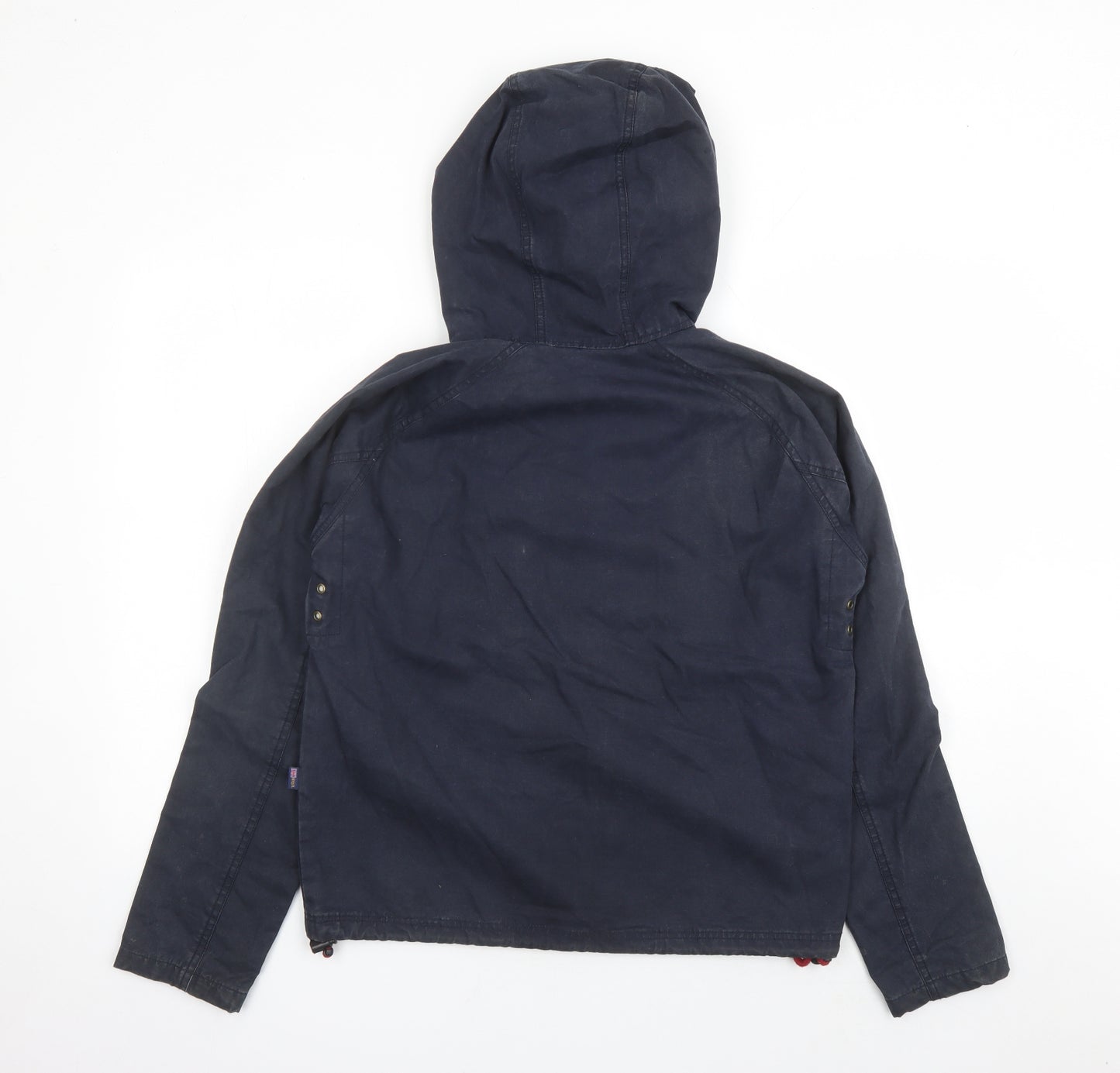 Henri Lloyd Mens Blue Rain Coat Coat Size S Zip - Estimated size S Hooded Pockets